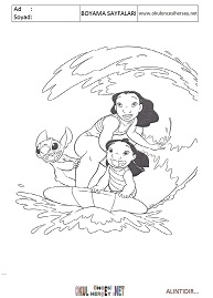 lilo-ve-stitch boyama sayfaları